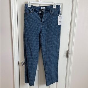 Blue Patterned Jeans